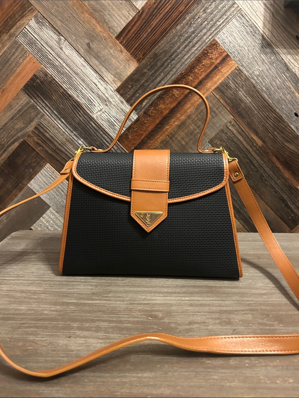 Vintage YSL Flap Top Handle Bag